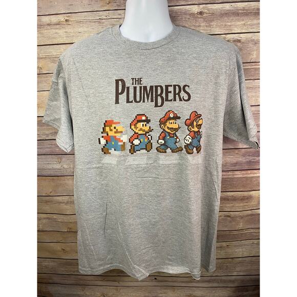 Mario Super Bros the plumbers Beatles theme Vintage to Modern graphics - Picture 1 of 8